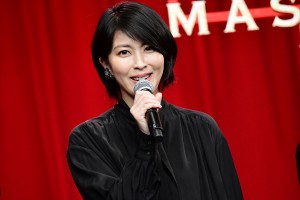 『マスカレード・ホテル』完成披露試写会に登場した松たか子