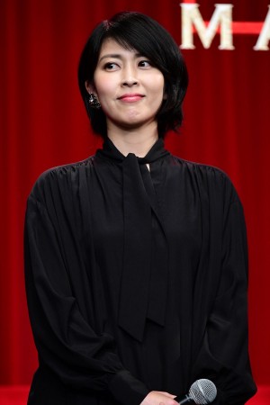 『マスカレード・ホテル』完成披露試写会に登場した松たか子