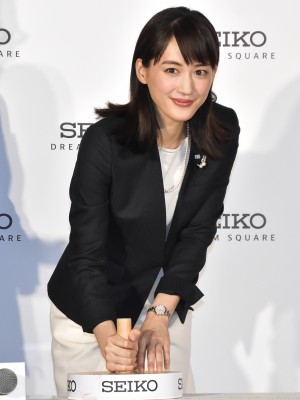 「セイコードリームスクエア」オープン記者発表会に登壇した綾瀬はるか