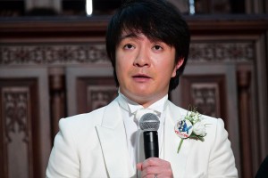 新春ドラマスペシャル『釣りバカ日誌 新米社員浜崎伝助 瀬戸内海で大漁！結婚式大パニック編』記者会見に登場した濱田岳
