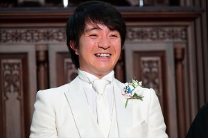 新春ドラマスペシャル『釣りバカ日誌 新米社員浜崎伝助 瀬戸内海で大漁！結婚式大パニック編』記者会見に登場した濱田岳
