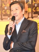 土曜ドラマ『母、帰る～AIの遺言～』試写会に登場した奥田瑛二