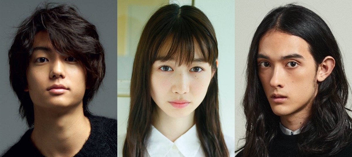 舞台『春のめざめ』に出演する(左から)伊藤健太郎、岡本夏美、栗原類