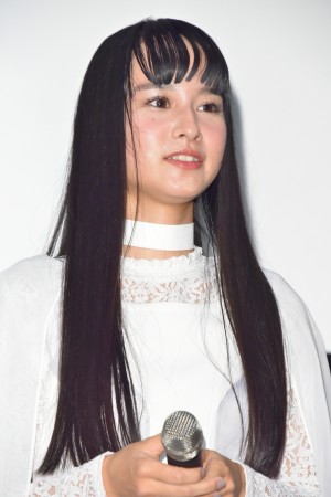 映画『平成仮面ライダー20作記念 仮面ライダー平成ジェネレーションズFOREVER』初日舞台挨拶に登壇した大幡しえり