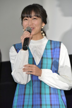 映画『平成仮面ライダー20作記念 仮面ライダー平成ジェネレーションズFOREVER』初日舞台挨拶に登壇した高田夏帆