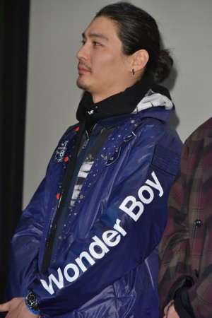 映画『平成仮面ライダー20作記念 仮面ライダー平成ジェネレーションズFOREVER』初日舞台挨拶に登壇した水上剣星