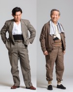 『麻雀放浪記2020』に出演する（左から）的場浩司、小松政夫