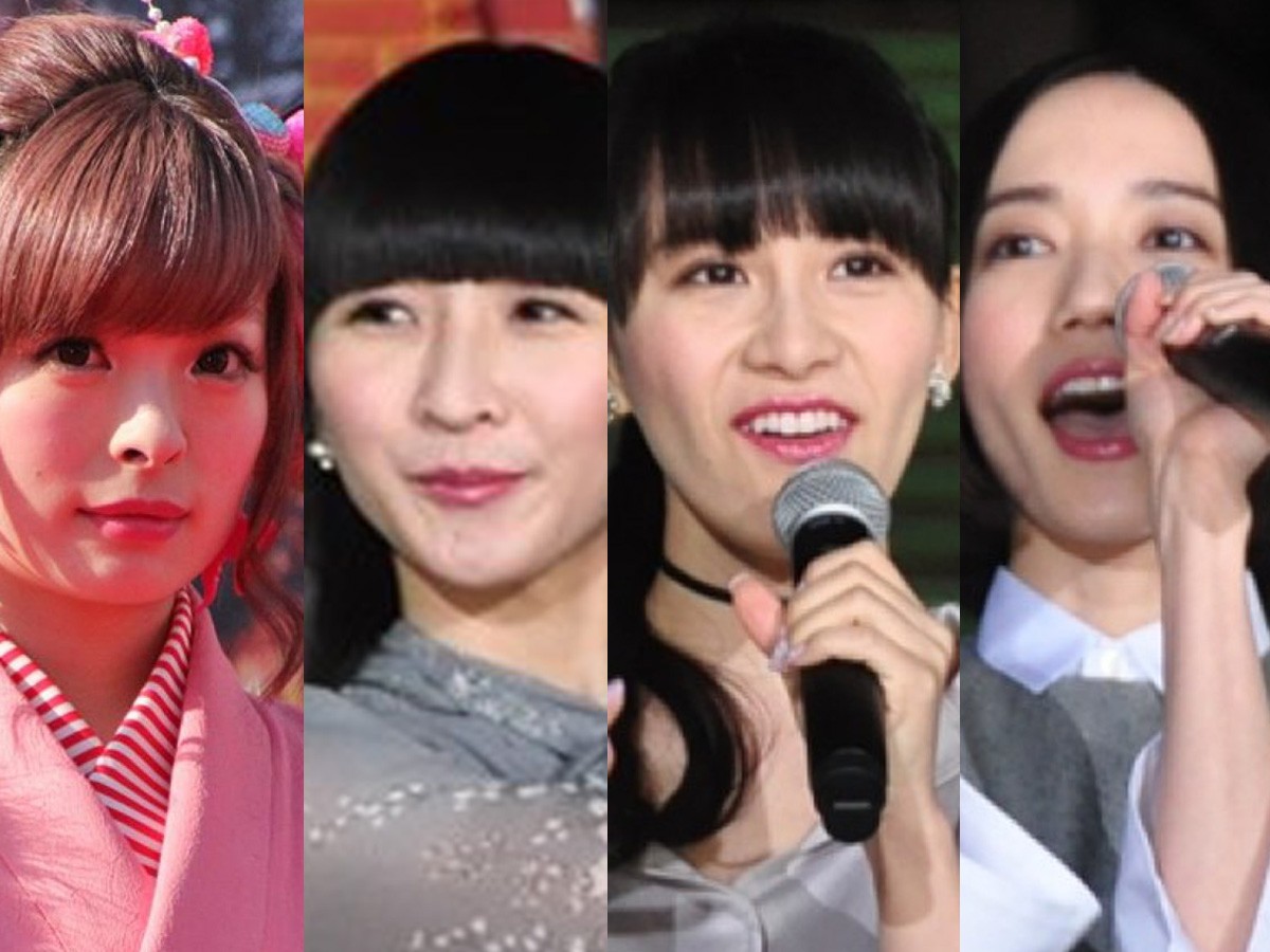 (左から)きゃりーぱみゅぱみゅ、Perfumeの樫野有香、西脇綾香、大本彩乃
