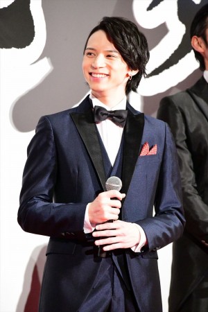 『映画刀剣乱舞』完成披露上映会に登場した北村諒