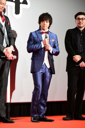 『映画刀剣乱舞』完成披露上映会に登場した椎名鯛造