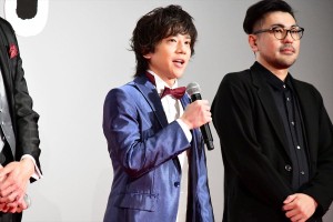 『映画刀剣乱舞』完成披露上映会に登場した椎名鯛造