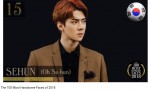 2018年「世界で最もハンサムな顔100人」15位：SEHUN（Oh Se-hun）　※「TC Candler」Youtubeのスクリーンショット