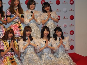 『第69回 NHK紅白歌合戦』のリハーサルに出席したAKB48