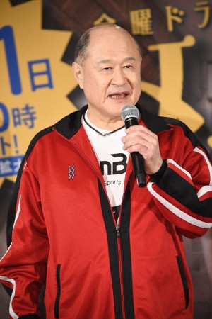 金曜ドラマ『メゾン・ド・ポリス』特別試写会＆舞台挨拶に登場した角野卓造