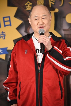 金曜ドラマ『メゾン・ド・ポリス』特別試写会＆舞台挨拶に登場した角野卓造