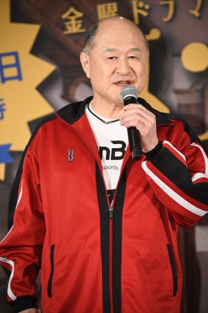 金曜ドラマ『メゾン・ド・ポリス』特別試写会＆舞台挨拶に登場した角野卓造