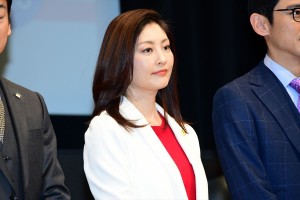 日曜劇場『グッドワイフ』プレミアム試写会＆舞台挨拶に登場した常盤貴子