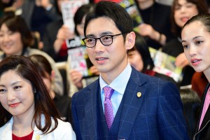 日曜劇場『グッドワイフ』プレミアム試写会＆舞台挨拶に登場した小泉孝太郎