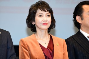 日曜劇場『グッドワイフ』プレミアム試写会＆舞台挨拶に登場した賀来千香子