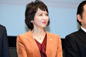 日曜劇場『グッドワイフ』プレミアム試写会＆舞台挨拶に登場した賀来千香子