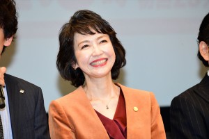 日曜劇場『グッドワイフ』プレミアム試写会＆舞台挨拶に登場した賀来千香子