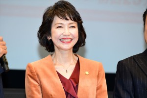 日曜劇場『グッドワイフ』プレミアム試写会＆舞台挨拶に登場した賀来千香子