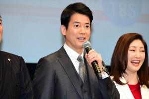 日曜劇場『グッドワイフ』プレミアム試写会＆舞台挨拶に登場した唐沢寿明