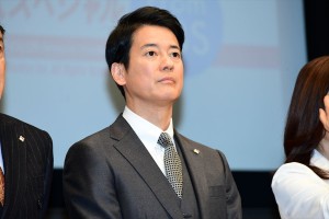 日曜劇場『グッドワイフ』プレミアム試写会＆舞台挨拶に登場した唐沢寿明