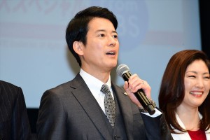 日曜劇場『グッドワイフ』プレミアム試写会＆舞台挨拶に登場した唐沢寿明