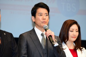 日曜劇場『グッドワイフ』プレミアム試写会＆舞台挨拶に登場した唐沢寿明