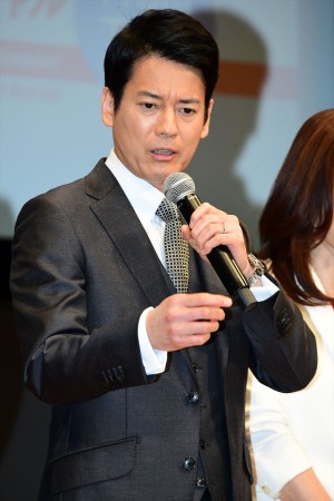 日曜劇場『グッドワイフ』プレミアム試写会＆舞台挨拶に登場した唐沢寿明