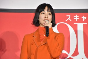 『スキャンダル専門弁護士 QUEEN』緊急号外制作発表会に登場した水川あさみ