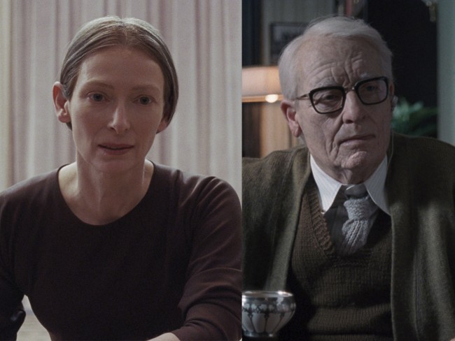 『サスペリア』でティルダ・スウィントン演じる(左から)マダム・ブラン、クレンペラー博士