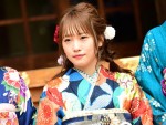 エイベックス・マネジメント 新春参拝＆晴れ着撮影会に登場した川栄李奈