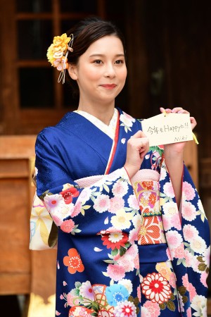 エイベックス・マネジメント 新春参拝＆晴れ着撮影会に登場したNiki