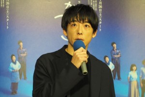 土曜ドラマ『みかづき』試写会に登場した高橋一生