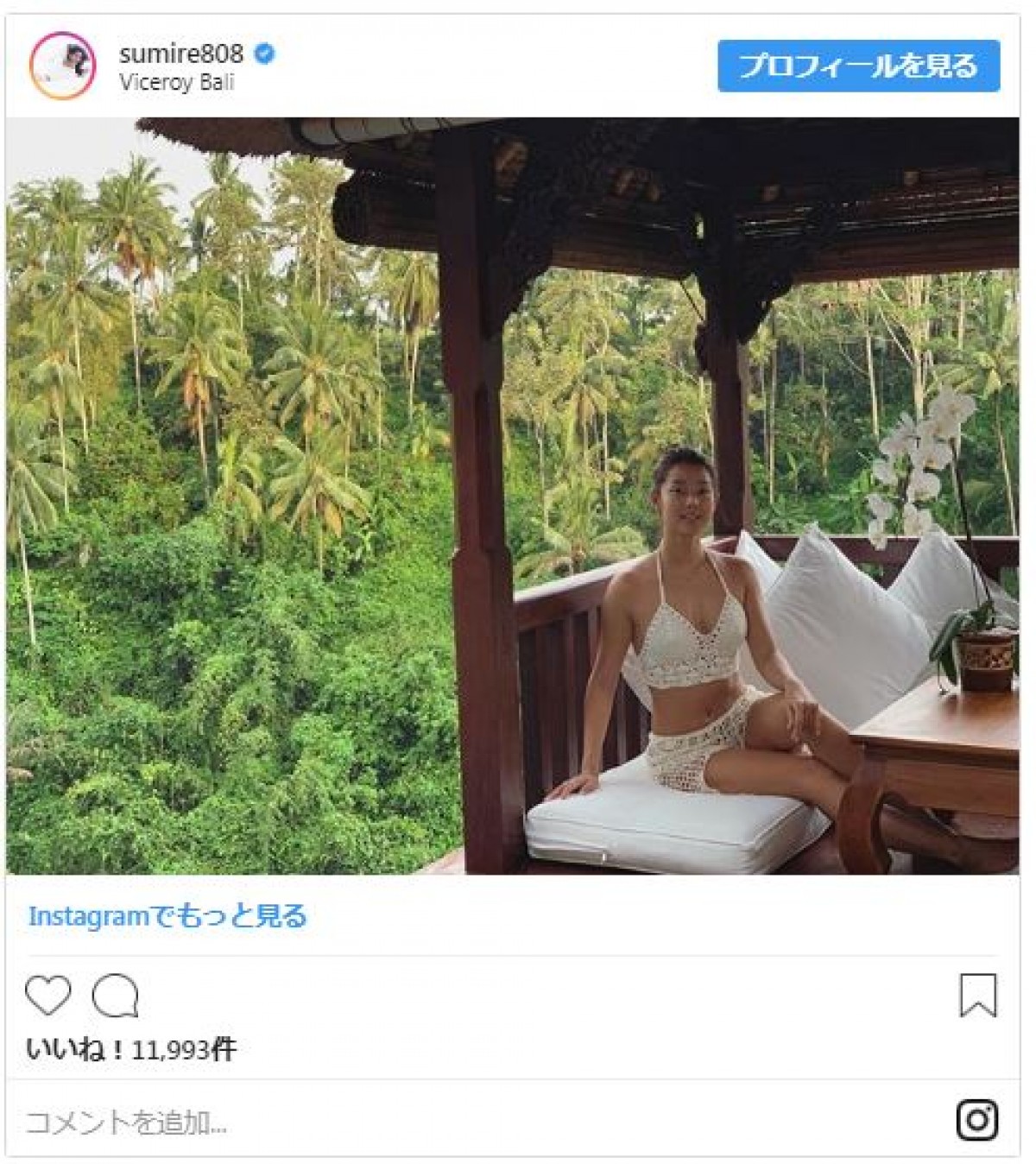 完璧なスタイル…すみれの“極小ビキニ”姿にファンうっとり