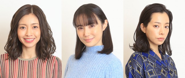 『絶対正義』に出演することが決定した、左から片瀬那奈、美村里江、桜井ユキ