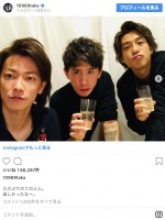 豪華すぎるメンツ！ （左から）佐藤健、Taka、三浦翔平 ※「Taka」インスタグラム