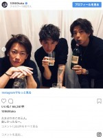 豪華すぎるメンツ！ （左から）佐藤健、Taka、三浦翔平 ※「Taka」インスタグラム