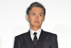 映画『マスカレード・ホテル』初日舞台挨拶に登壇した渡部篤郎