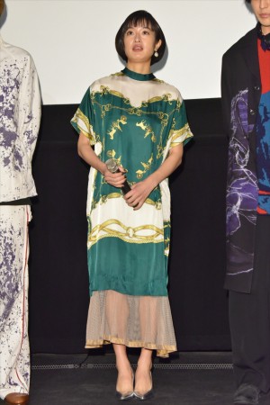 映画『チワワちゃん』公開記念舞台挨拶に登壇した門脇麦