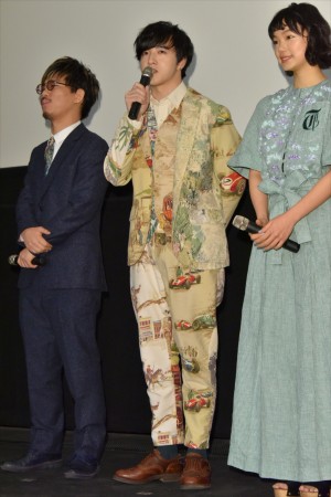 映画『チワワちゃん』公開記念舞台挨拶に登壇した上遠野太洸