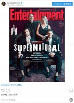 Entertainment Weekly誌の表紙を飾ったウィンチェスター家　※「ジャレッド・パダレッキ」インスタグラム