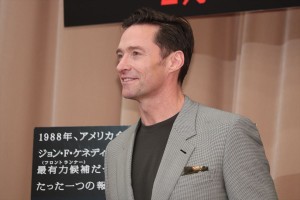 映画『フロントランナー』日本記者クラブ記者会見に登壇したヒュー・ジャックマン