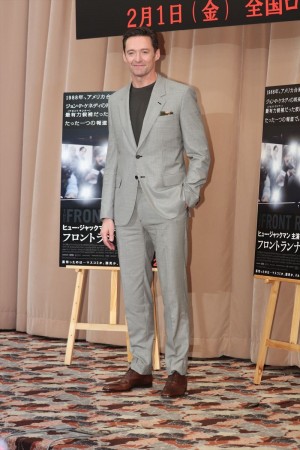 映画『フロントランナー』日本記者クラブ記者会見に登壇したヒュー・ジャックマン
