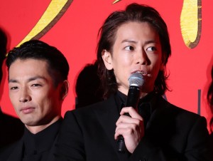 映画『サムライマラソン』完成披露レッドカーペットイベントに登場した佐藤健