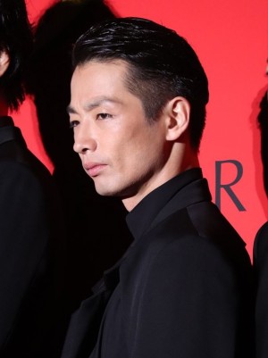 映画『サムライマラソン』完成披露レッドカーペットイベントに登場した森山未來