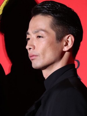 映画『サムライマラソン』完成披露レッドカーペットイベントに登場した森山未來