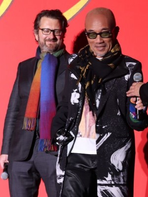 映画『サムライマラソン』完成披露レッドカーペットイベントに登場した竹中直人